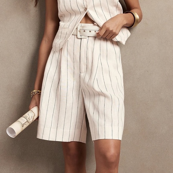 Banana Republic Pants - NWT Banana Republic Lino Bermuda Shorts